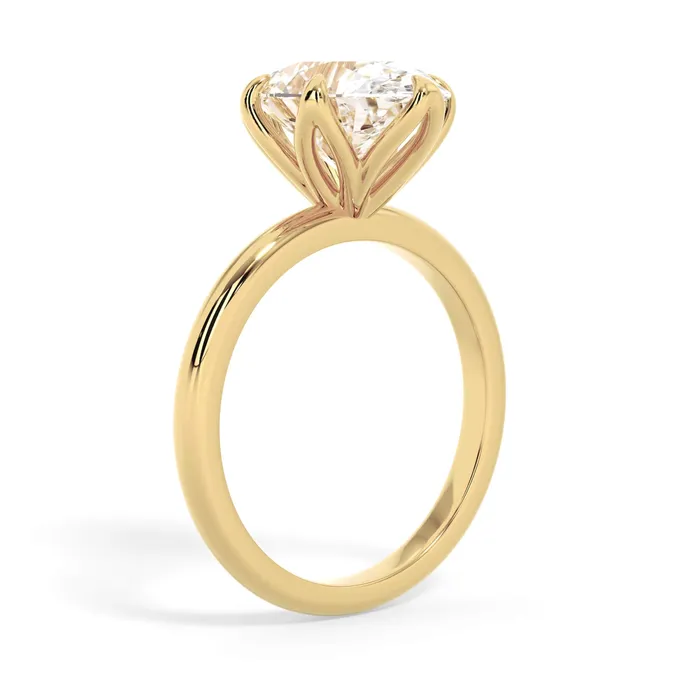 deBebians Rings Tulip Solitaire Engagement Ring Setting