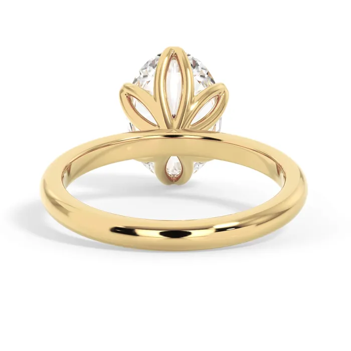 deBebians Rings Tulip Solitaire Engagement Ring Setting