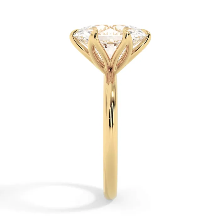 deBebians Rings Tulip Solitaire Engagement Ring Setting