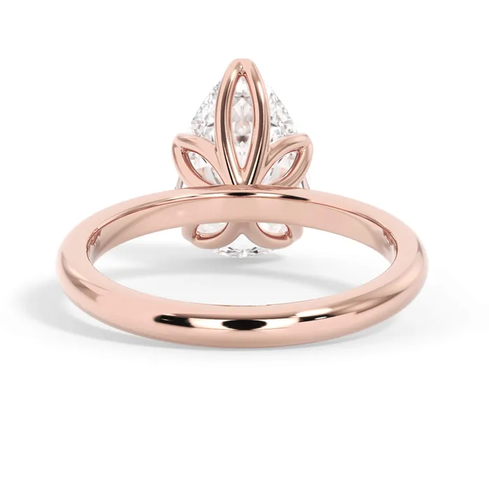 deBebians Rings Tulip Solitaire Engagement Ring Setting