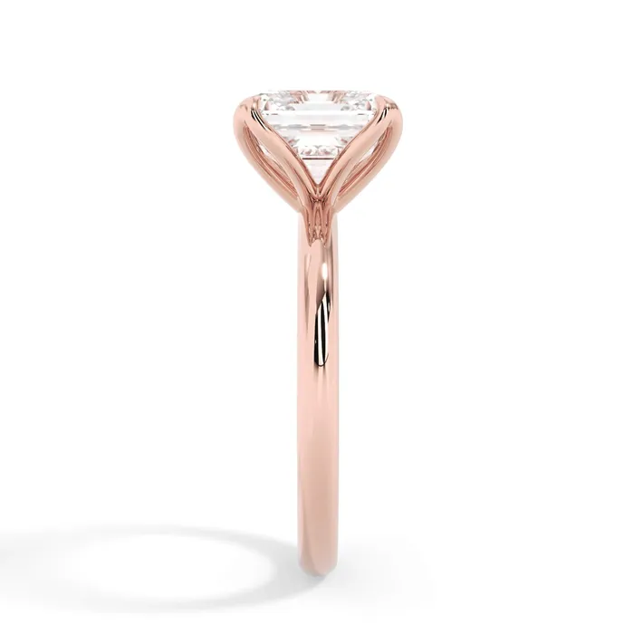 deBebians Rings Tulip Solitaire Engagement Ring Setting