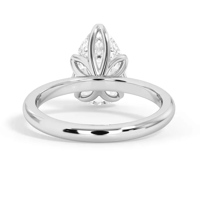 deBebians Rings Tulip Solitaire Engagement Ring Setting