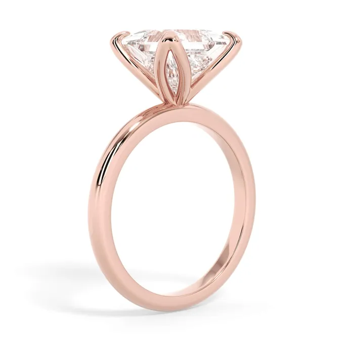 deBebians Rings Tulip Solitaire Engagement Ring Setting