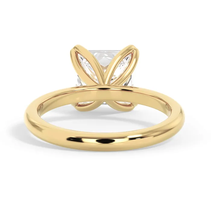 deBebians Rings Tulip Solitaire Engagement Ring Setting
