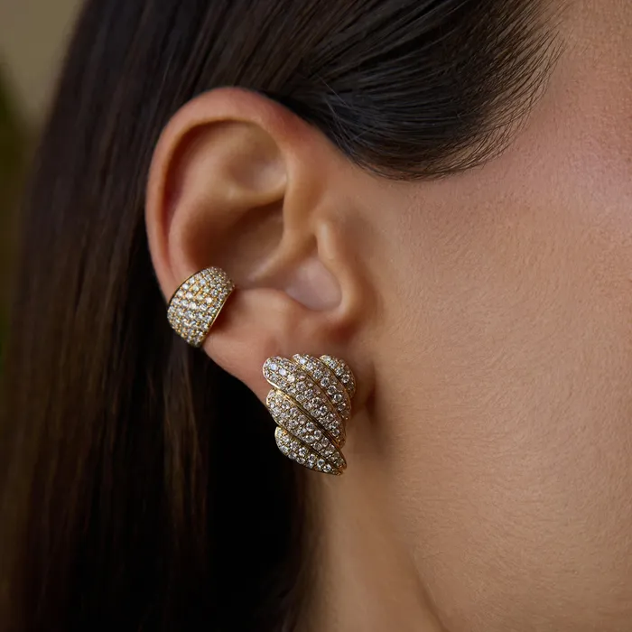 DIAMOND CROISSANT EARRINGS anitako Earrings