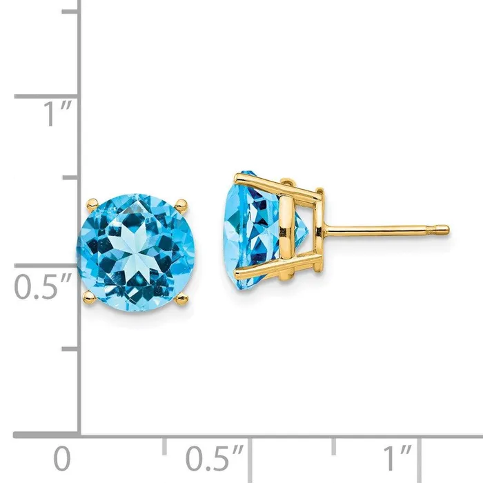Earrings 14k 9mm Round Earring Mountings No Stones Included No Backs Jewelry