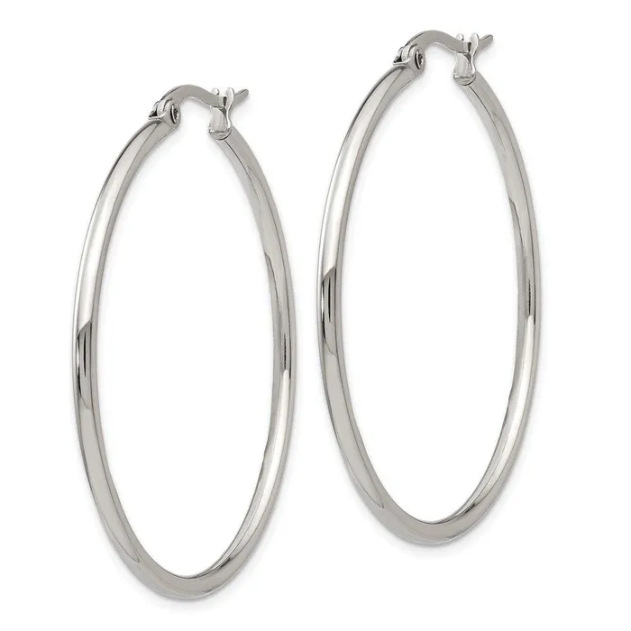 Earrings Chisel Stainless Steel 4050mm Diameter Hoop Earrings