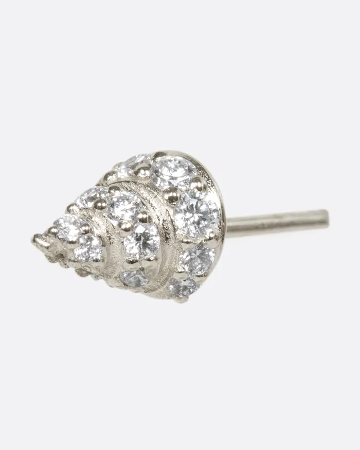 Earrings Diamond Conical Shell Stud SELIN KENT