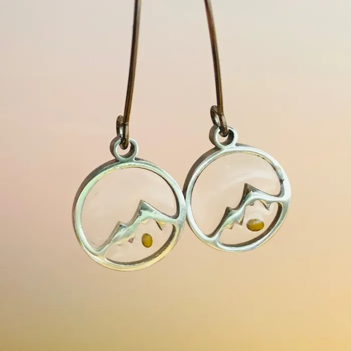Earrings Faith Can Move Mountains Earrings 