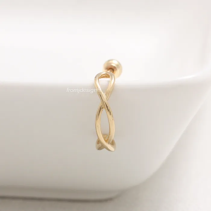 Earrings from J Shop Eternity Hoop Ear Piercing