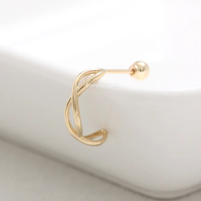 Earrings from J Shop Eternity Hoop Ear Piercing