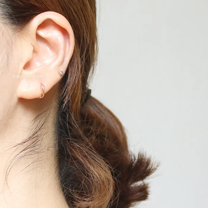 Earrings from J Shop Eternity Hoop Ear Piercing