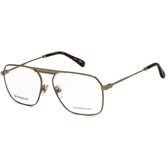Earrings Givenchy Givenchy Mens Eyeglasses GoldHavana Geometrical Metal Frame GV 0118 0J5G 00