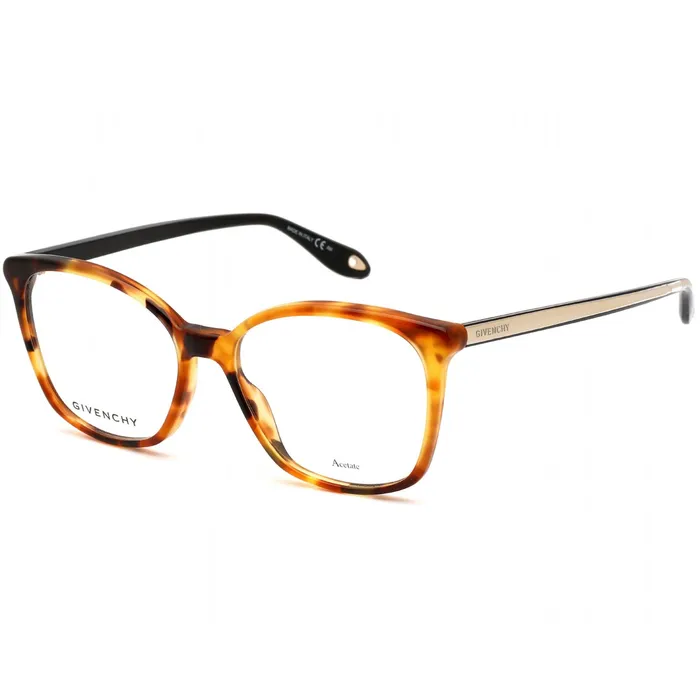 Earrings Givenchy Givenchy Womens Eyeglasses Havana Yellow and Gold Cat Eye Frame Gv 0073 0HJV 00