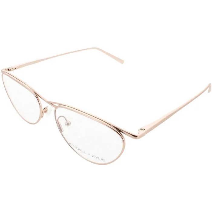 Earrings Kendall Kylie Kendall Kylie Womens Eyeglasses Satin Rose Gold Frame Demo Lens KKO180 780