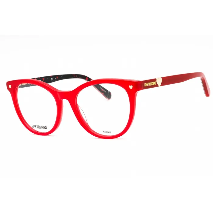 Earrings Moschino Love Moschino Love Womens Eyeglasses Red Plastic Cat Eye Full Rim Frame MOL592 0C9A 00