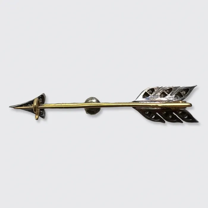 Earrings Victorian Pearl Diamond Arrow Brooch 21stfinds