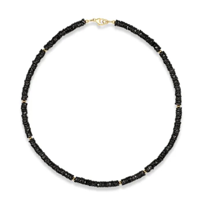 Earthly Abundance Jewelry Necklaces Black spinel necklace
