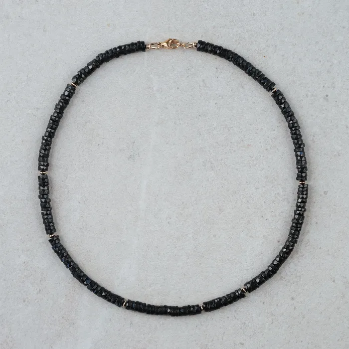 Earthly Abundance Jewelry Necklaces Black spinel necklace