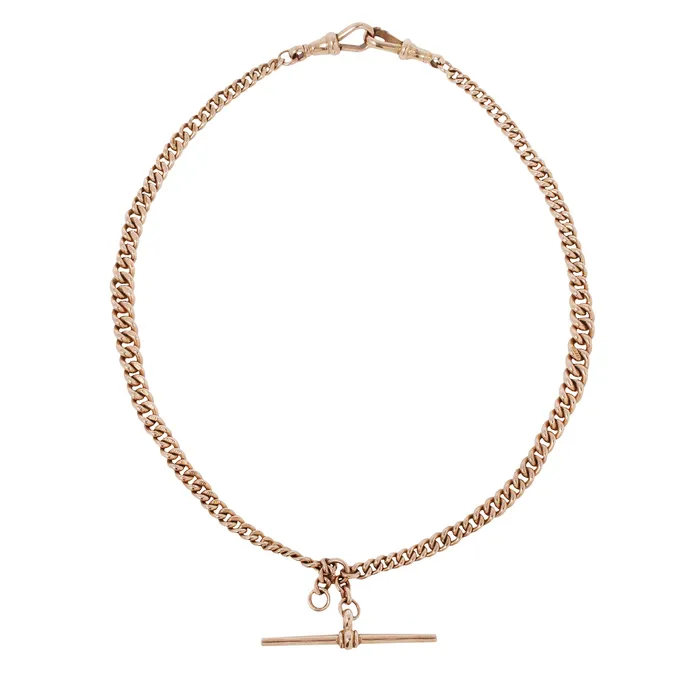 Edwardian Gold Albert Chain Antique Vintage Jewelry PreStyled Sets
