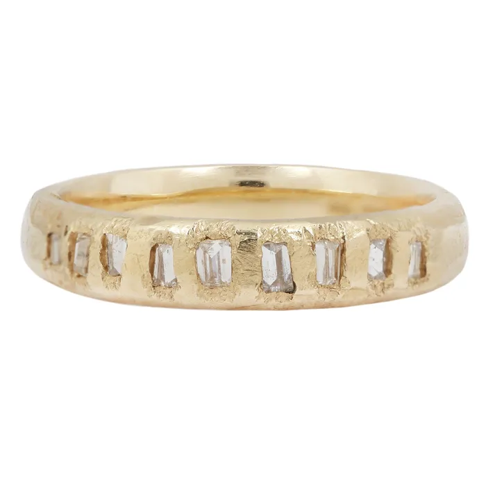 Ellis Mhairi Cameron Rings LX Icy White Baguette Diamond Scatter Band