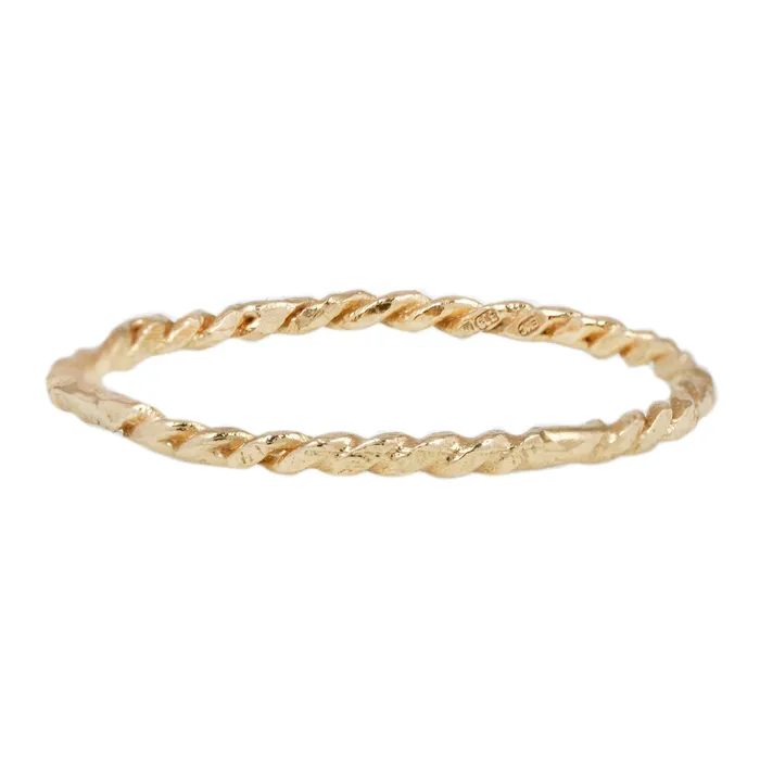 Ellis Mhairi Cameron Rings LXI Wrapped Gold Band