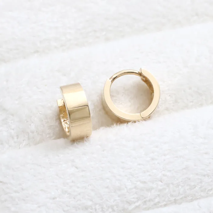 from J Shop Small Flat Huggie Earrings Earrings
