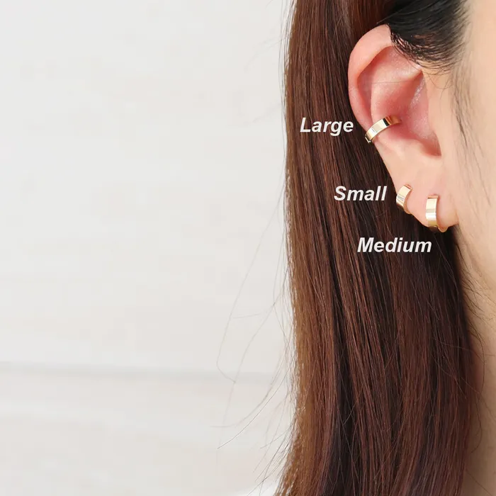 from J Shop Small Flat Huggie Earrings Earrings