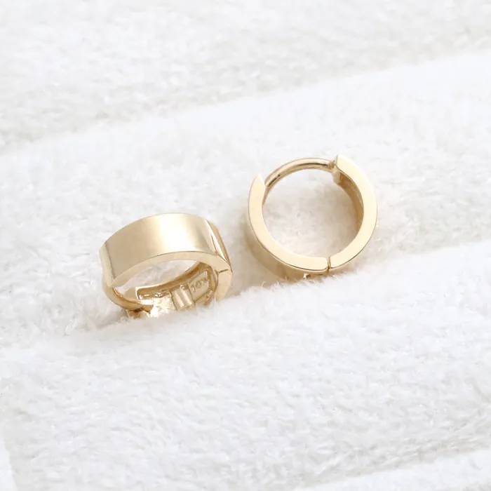 from J Shop Small Flat Huggie Earrings Earrings