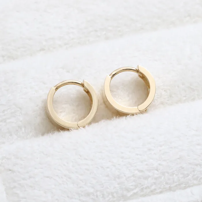 from J Shop Small Flat Huggie Earrings Earrings