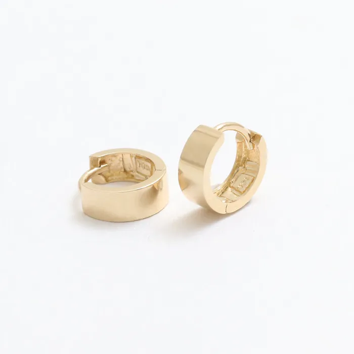 from J Shop Small Flat Huggie Earrings Earrings