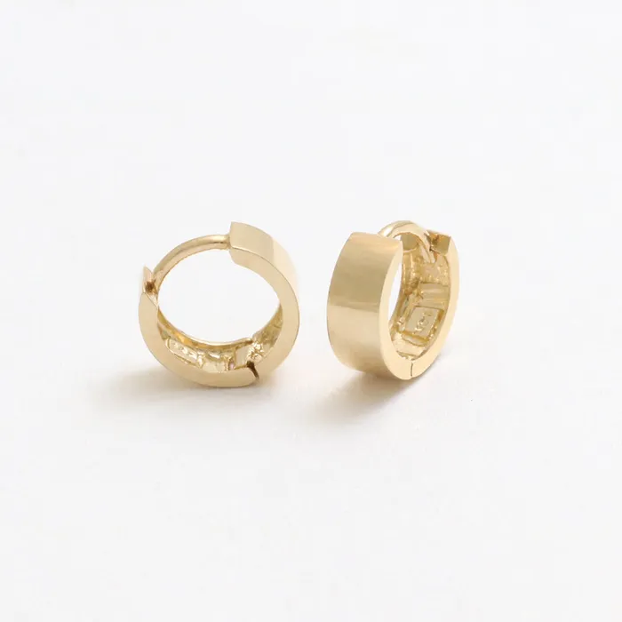 from J Shop Small Flat Huggie Earrings Earrings