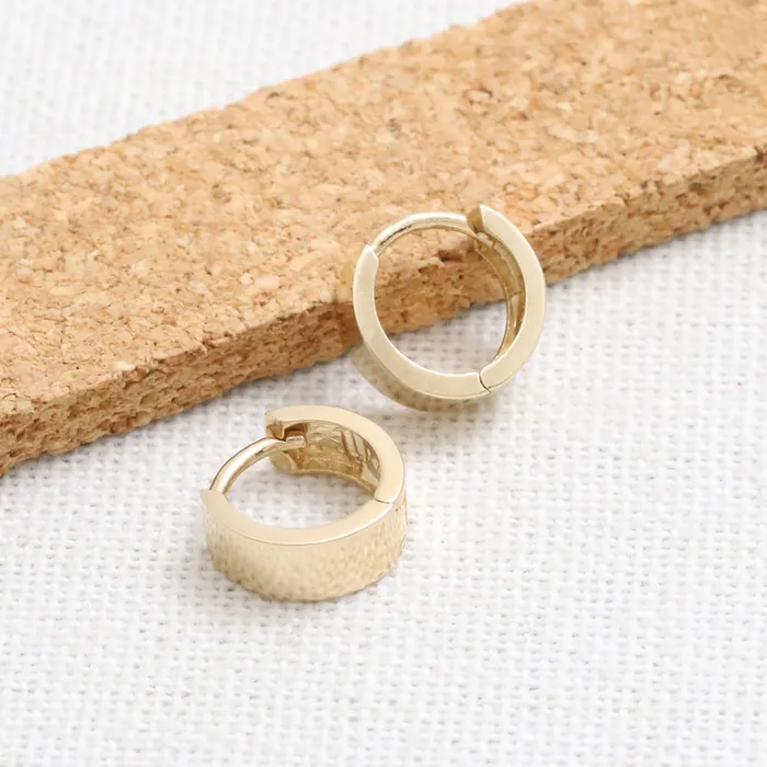 from J Shop Small Flat Huggie Earrings Earrings