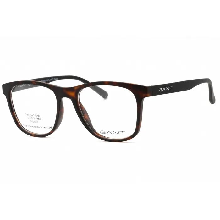Gant Rings GANT Mens Eyeglasses Dark Havana Injected Propionate Square Frame GA3302 052