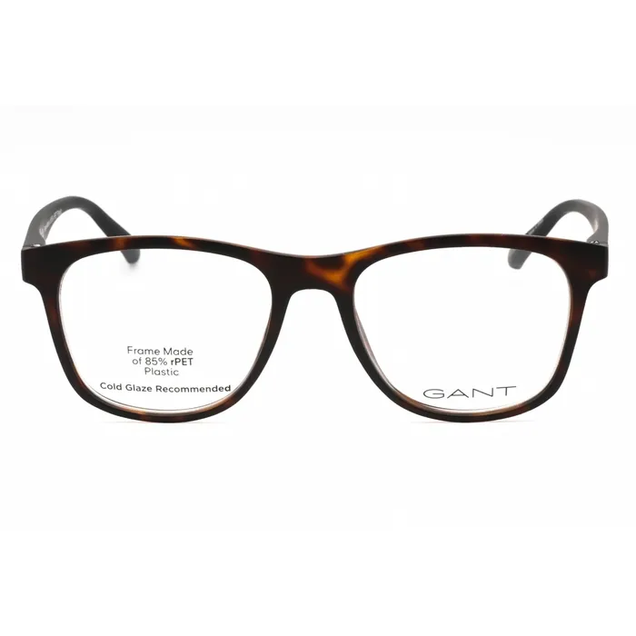 Gant Rings GANT Mens Eyeglasses Dark Havana Injected Propionate Square Frame GA3302 052