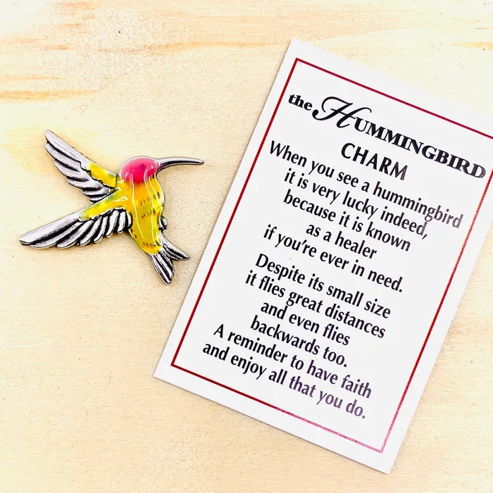 GANZ Hummingbird Pocket Charm PT29 Charm Necklaces