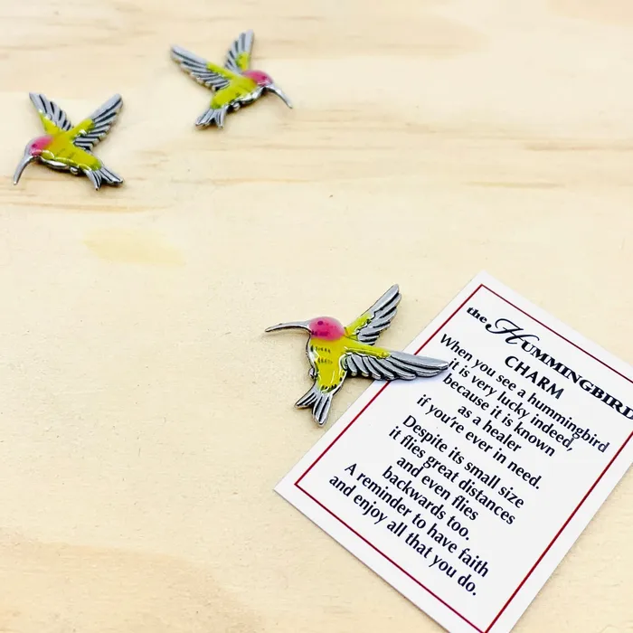 GANZ Hummingbird Pocket Charm PT29 Charm Necklaces
