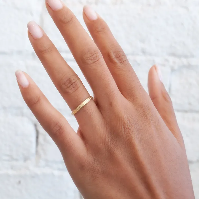 Gold Livia Band Satomi Kawakita Rings