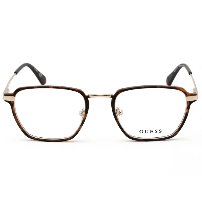 Guess Mens Eyeglasses Clear Demo Lens Dark Havana Rectangular Frame GU50041 052 GUESS Rings