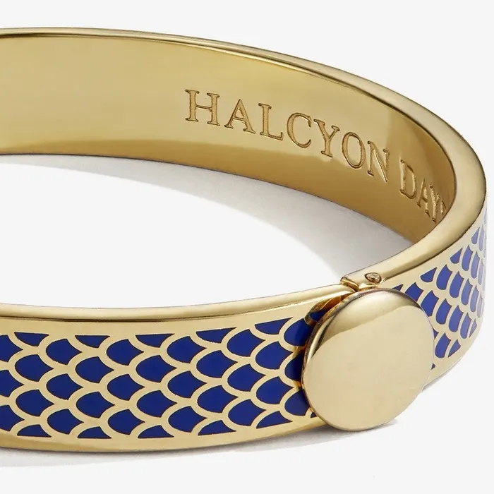 Halcyon Days Halcyon Days Salamander Deep Cobalt Gold Bangle PreStyled Sets