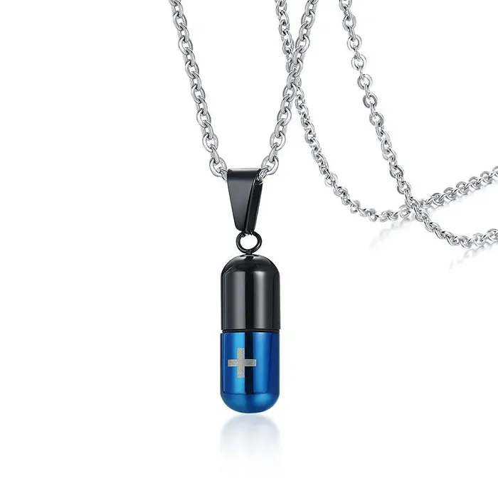 Hollow Pill Urn Necklace VVS Jewelry Necklaces