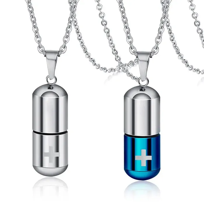 Hollow Pill Urn Necklace VVS Jewelry Necklaces