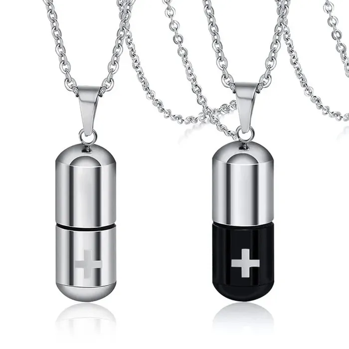 Hollow Pill Urn Necklace VVS Jewelry Necklaces