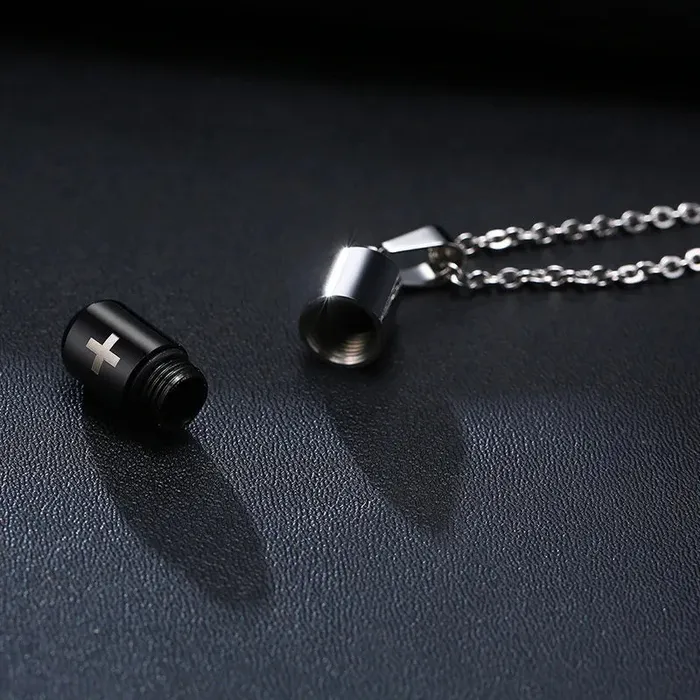 Hollow Pill Urn Necklace VVS Jewelry Necklaces