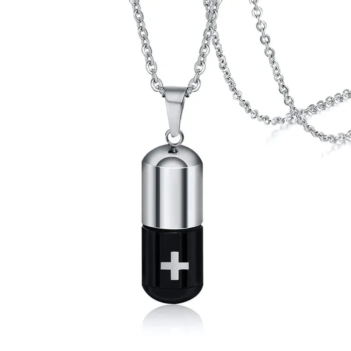 Hollow Pill Urn Necklace VVS Jewelry Necklaces