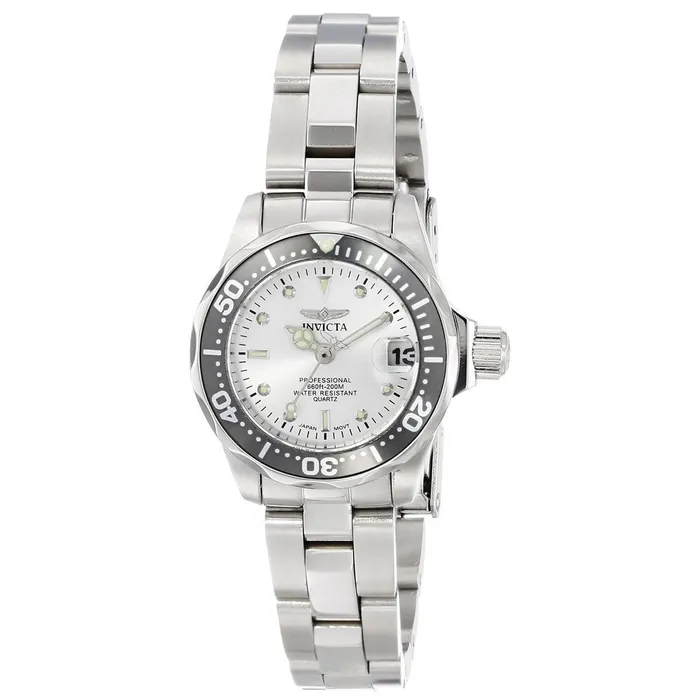 Invicta Bracelets Invicta 14985 Womens Pro Diver Silver Dial Stainless Steel Bracelet Dive Watch