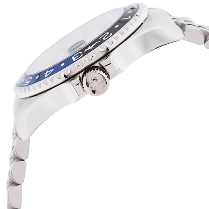 Invicta Bracelets Invicta Mens Japanese Quartz Watch Pro Diver Blue Dial Silver Bracelet 35130