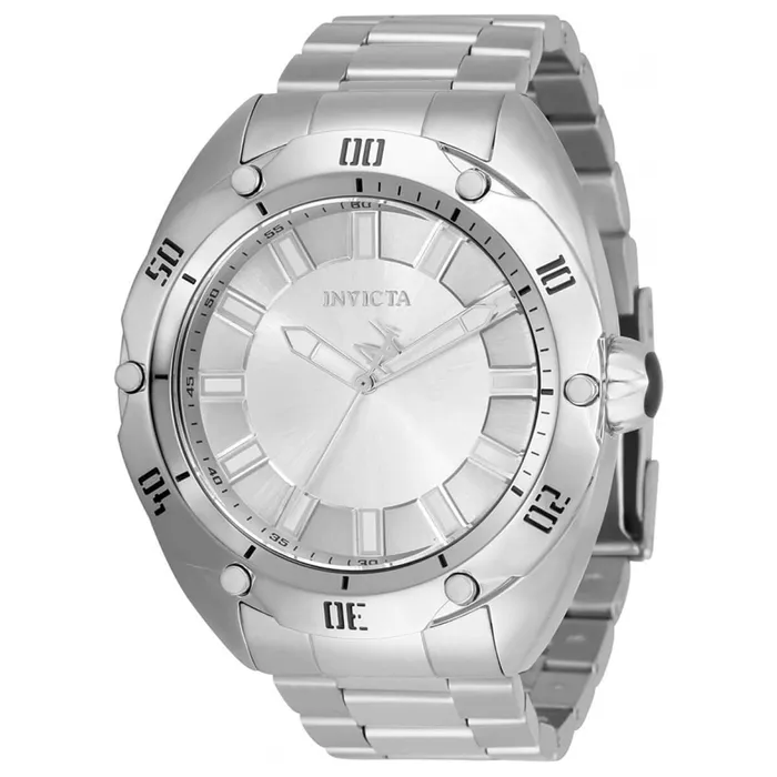 Invicta Bracelets Invicta Mens Quartz Watch Venom Silver Tone Dial Stainless Steel Bracelet 33761
