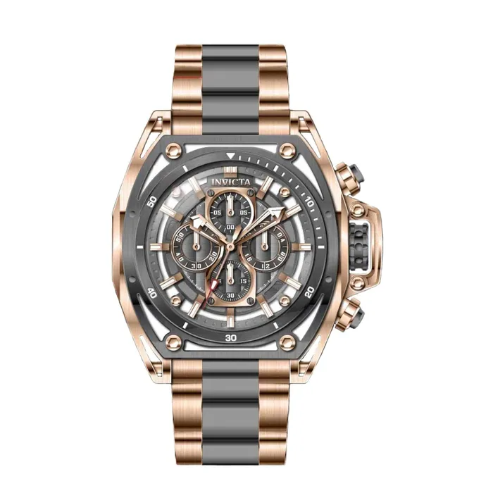 Invicta Bracelets Invicta Mens Watch S1 Rally Chrono Gunmetal Dial Stainless Steel Bracelet 39155
