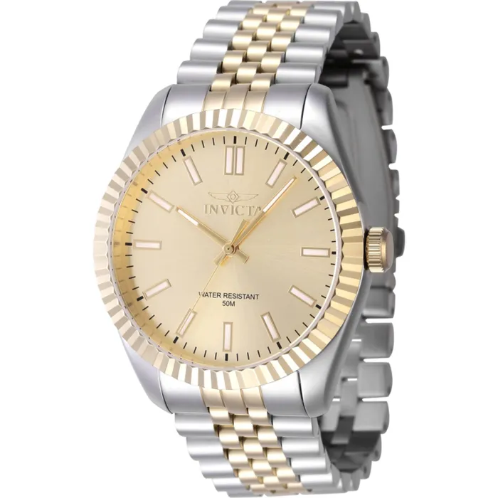 Invicta Bracelets Invicta Mens Watch Specialty Gold Dial Two Tone Steel Bracelet Quartz 47487